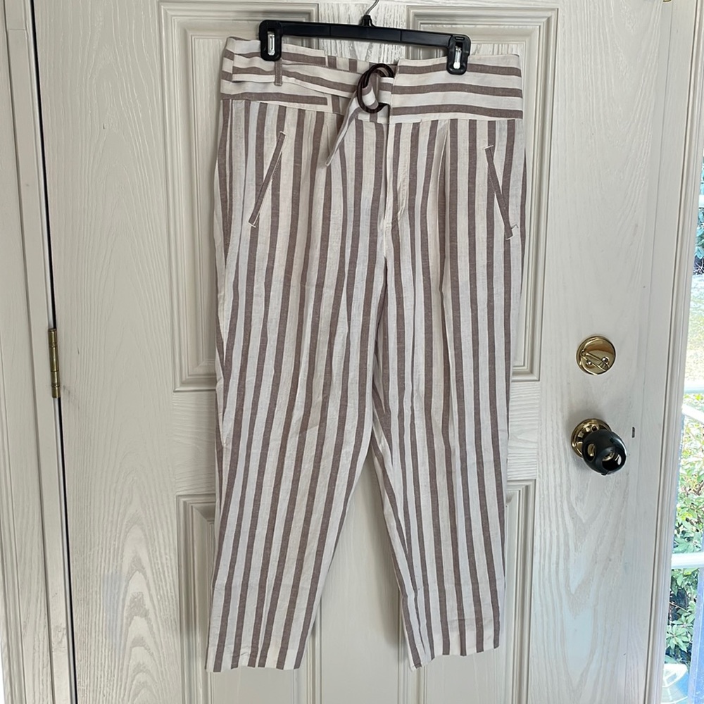 Anthro linen pants